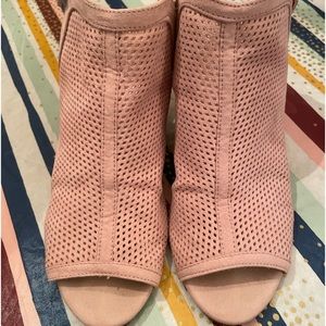 Light Pink suede bootie